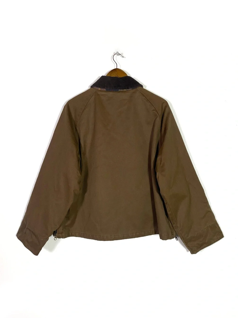 Mango Waxed Effect Parka Jacket Brown - Picture 7 of 8